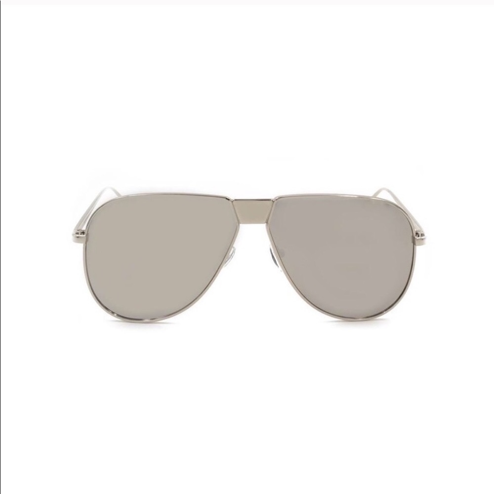 ⚡️Sale ⚡️Silver Oversized Mirror Lens Sunglasses